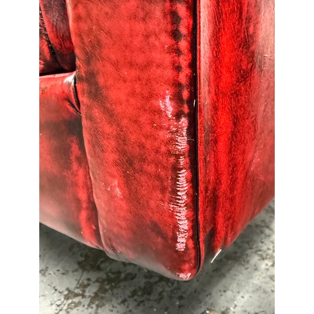 Jules Heumann for Metropolitan Barrel Leather 1970's Lounge Chairs, Pair For Sale - Image 11 of 12