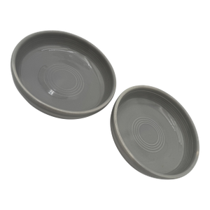 Fiesta Ware Gray 6 Inch Fruit Bowl Homer Laughlin 1951-1959- Set of 2
