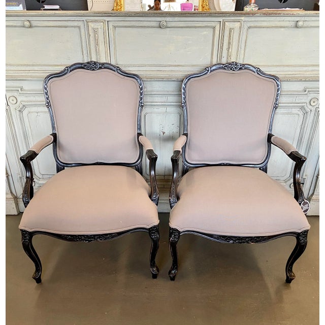 French Style Fauteuil Chairs For Sale In Atlanta - Image 6 of 6