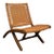 1960s Scandinavian Modern Hans Wegner Style Folding Rope Lounge Chair For Sale