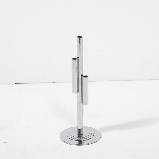 Art Deco Art Deco Streamlined Chrome Bud Vase by Chase For Sale - Image 3 of 8