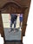 1980s Ethan Allan Console Wall Mirror Charter Oak Jacobean Gothic For Sale - Image 9 of 10