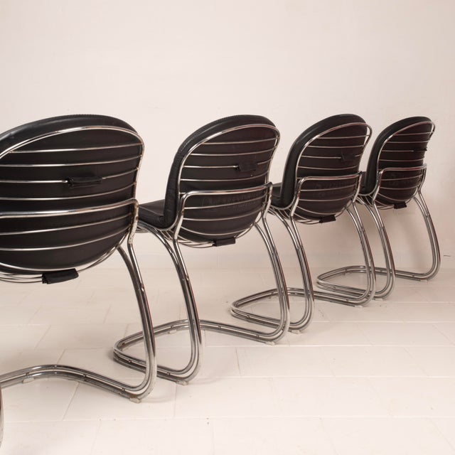 Sabrina Chairs by Gastone Rinaldi for Rima Padova, 1970s, Set of 4 For Sale - Image 11 of 18