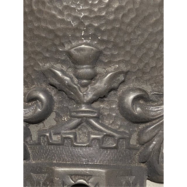 Neoclassical Antique Neoclassical Sconce Plate Base Part Single Arm For Sale - Image 3 of 5