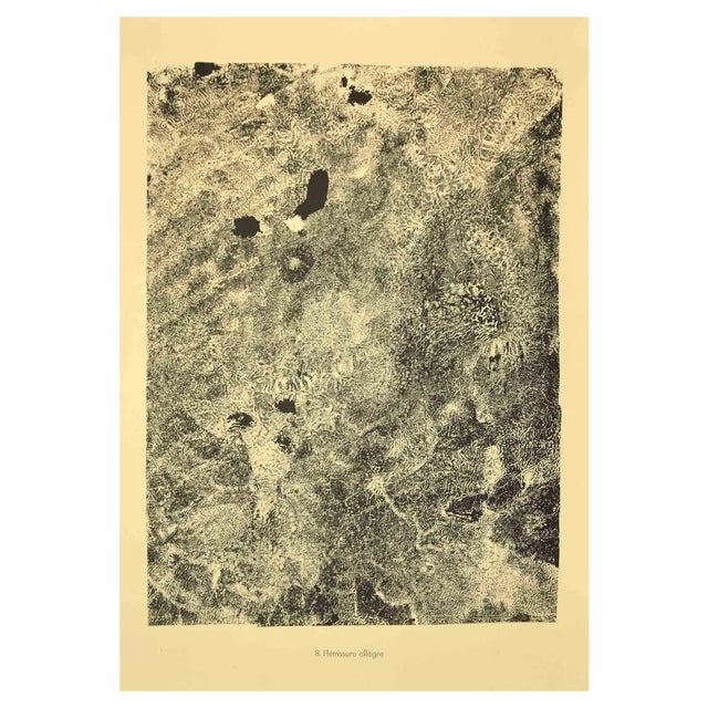 Jean Dubuffet, Fletrissure Allegre, Original Lithograph, 1959 For Sale