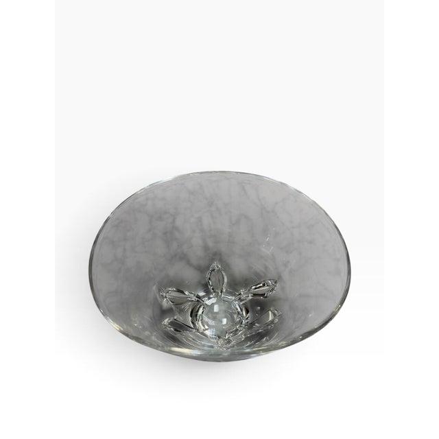 American Mid-Century Steuben Crystal "Deep Flower" Centerpiece Bowl by Donald Pollard For Sale - Image 3 of 6