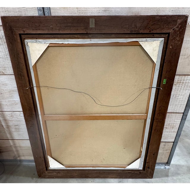 Chuck Wood Trompe l’Oeil Still Life of Striped Melons in Barn Window, c. 1970s For Sale In Greensboro - Image 6 of 11