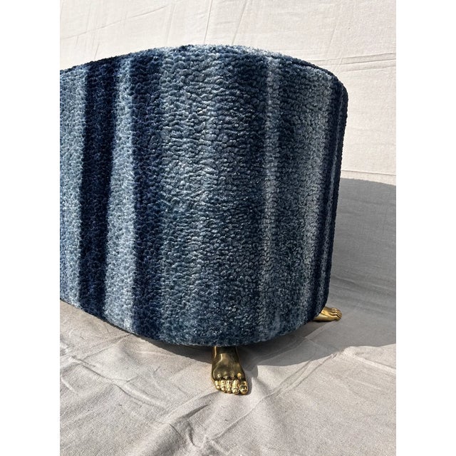 Surrealist Style Bench in Blue Ombré For Sale - Image 4 of 8