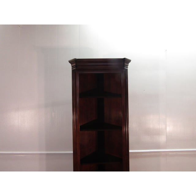 Statton Furniture Statton Solid Cherry Corner Bookcase For Sale - Image 4 of 8