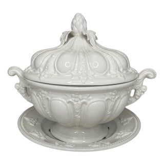Mottahedeah Sauce Tureen with Artichoke For Sale