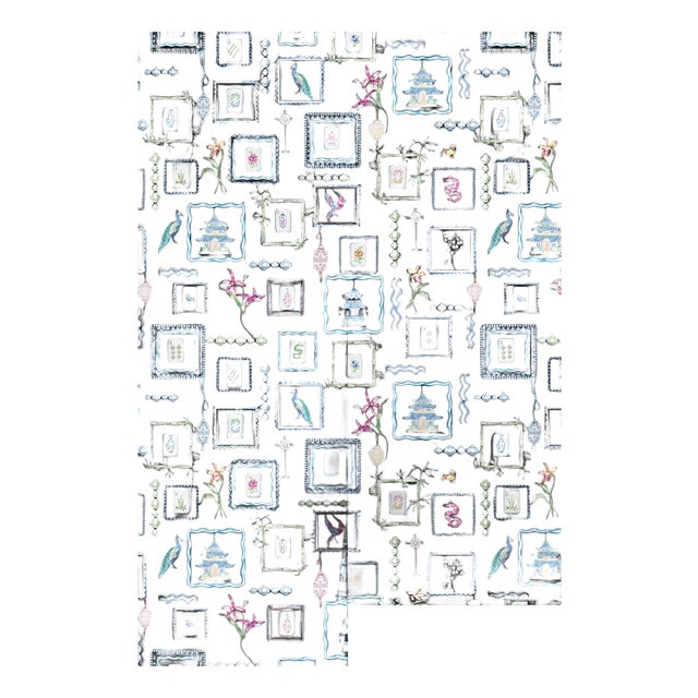 Mahjong Tile Grasscloth Wallpaper by House Party | Blank Black | 6 Yards For Sale