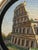 Victorian Grand Tour Italian Micromosaic Yellow Gold Brooch Depicting the Colosseum C1870 For Sale - Image 10 of 18