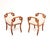 Antique Swedish Biedermeier Satin Birch Stools, 1890, Set of 2 For Sale - Image 4 of 9