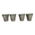 Set of 4, American Bee Company Ceramic Pots - Small For Sale