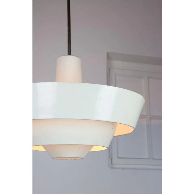 Mid-Century Modern Industrial Danish Cascade Pendant Lamp For Sale - Image 15 of 16