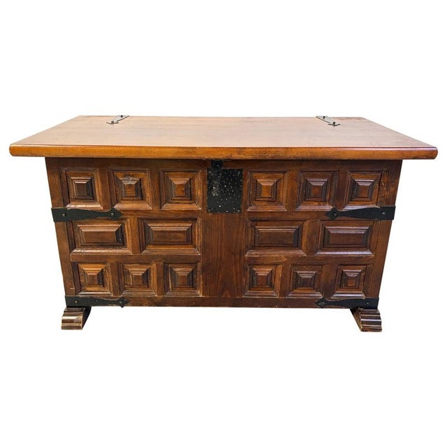 Vintage Spanish Storage Chest, 1950s For Sale - Image 14 of 14