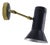 Black Metal and Brass Wall Lamp from Stilnovo, Italy, 1950s For Sale