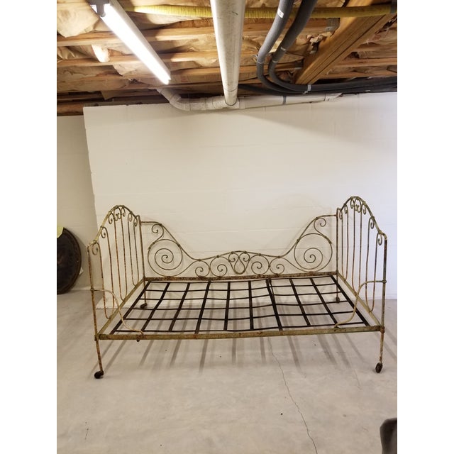 French Folding Iron Bed Chairish