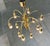 Vintage German Brass Chandelier from Star Leuchten, 1970s For Sale - Image 3 of 18