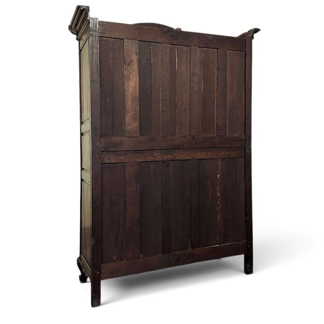 Early 19th Century Normandy Solid Mahogany Country French Armoire For Sale - Image 16 of 16
