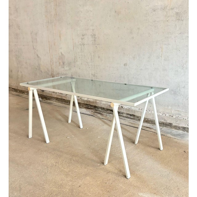 Bieffeplast Trestle Table by Rodney Kinsman for Bieffeplast, 1980s For Sale - Image 4 of 11