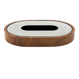 Mid-Century Olive Wood Ashtray, Italy Ca. 1970 For Sale