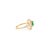 18k Halo Diamond Round Emerald Bridal Ring Size 6 For Sale In New York - Image 6 of 12