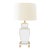Biance White & Gold Metal Painted Lamp For Sale