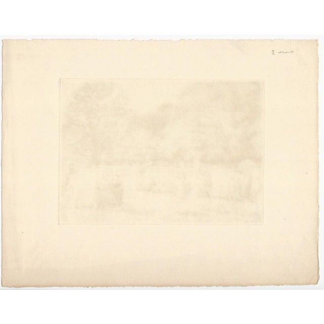 Raphaël Drouart, Luxembourg Gardens, 1920s, Etching For Sale - Image 9 of 10