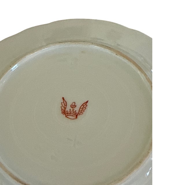 Late 19th Century Antique c.f. Boseck Bcf3 Bohemian Japonisme Dessert Plates, Set of Six, Circa 1880–1910 For Sale - Image 5 of 6