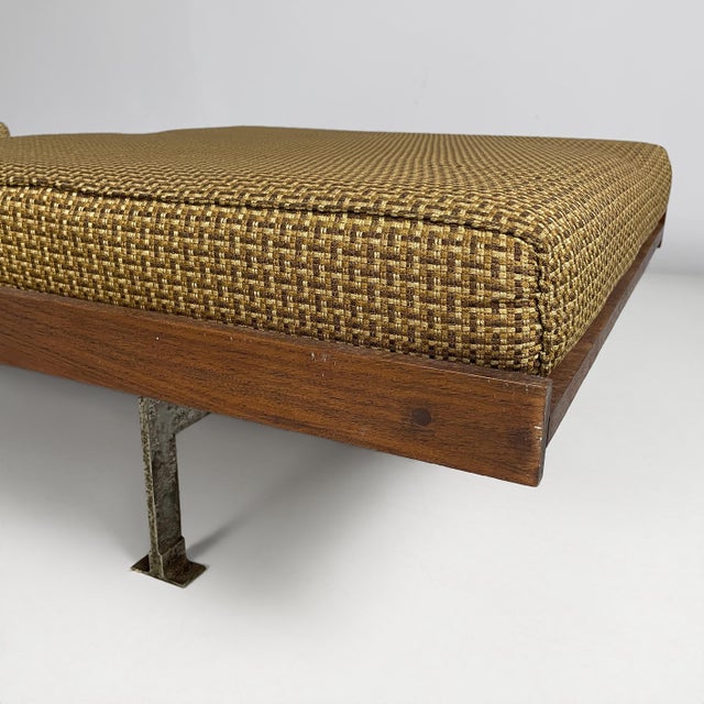 Italian Art Deco Wooden Daybed with 2 Cushions, 1930s For Sale - Image 10 of 15