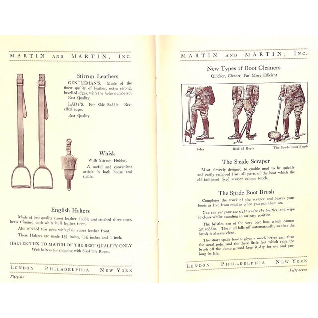 "Martin & Martin, Inc. Makers and Importers of High Grade Saddlery and Leather Goods" 1920 For Sale - Image 9 of 18