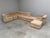 Remarks: Mid century elements sofa by Laauser, Germany 1970s. 8 Elements upholstered in beige fabric. Wooden structure...