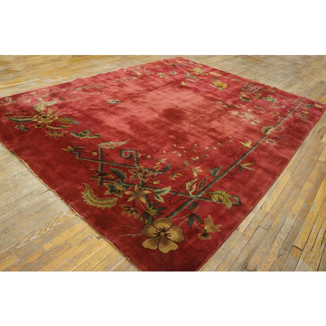 1920s Chinese Art Deco Carpet ( 8'10" x 11'7" - 270 x 353 cm) Room Size Chinese Art Deco Rug (8.1ft x 11.07ft), Circa...