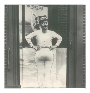 Picture of a set with Ben Turpin, 1930 circa 1930s