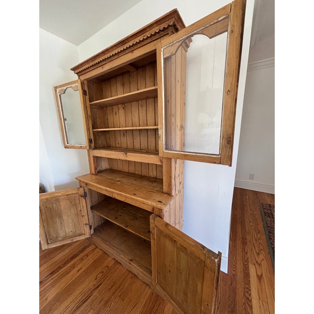 Antique English Pine Kitchen Dresser (Hutch) For Sale - Image 4 of 5