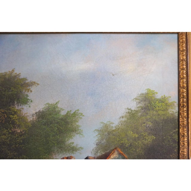 1940s English Country Cottage Landscape by Henry T. Harvey For Sale - Image 4 of 9