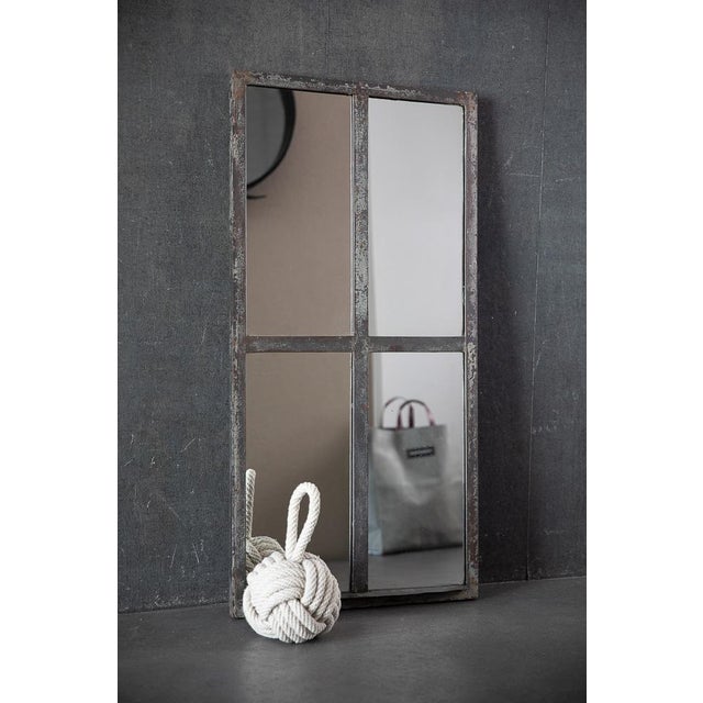 Metal Vintage Mirror in Glass and Metal, 1960s For Sale - Image 7 of 7