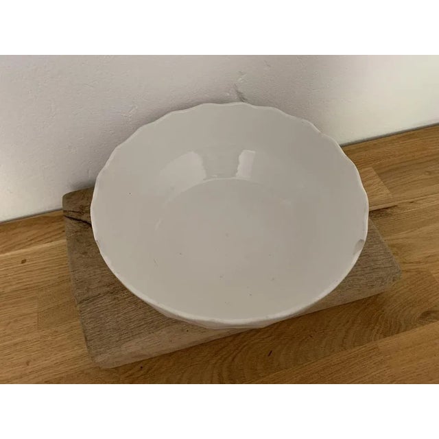 Traditional Antique Folk Hungarian White Ceramic Bowl This piece has an attribution mark, I am sure that it is completely...