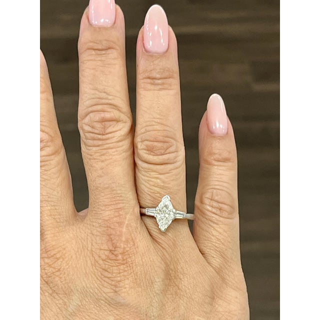 Modern Late 20th Century 1.53 Ct Diamond Ring Size 6 For Sale - Image 3 of 5