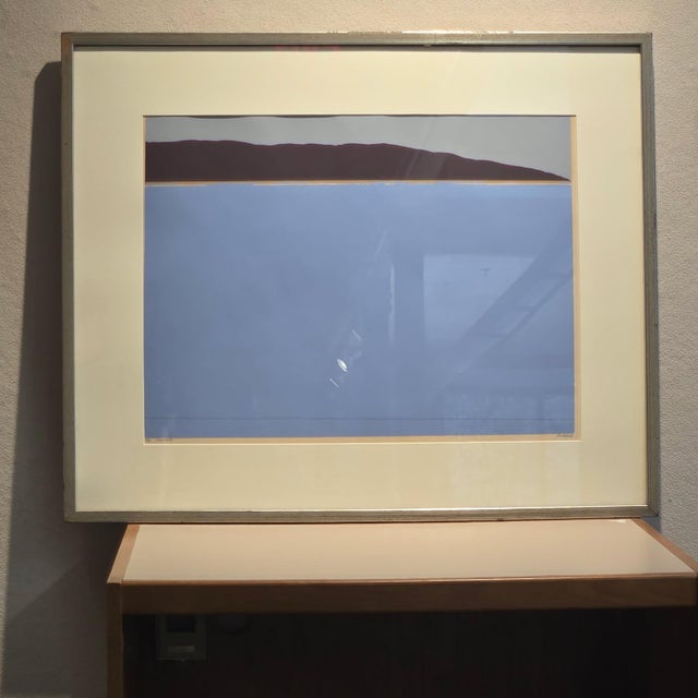 Steve Poleskie Artist Signed Color Serigraph Print 1968 Chiron Press Minimalist Contemporary Semi-Abstract Landscape Seascape For Sale - Image 10 of 10
