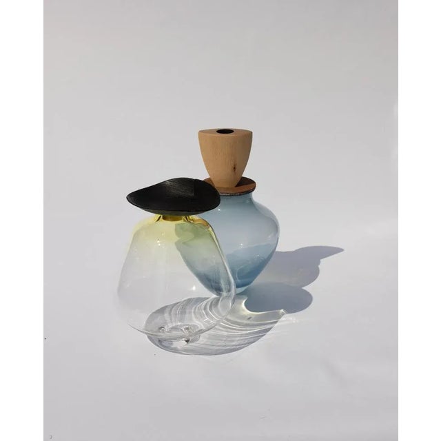 Not Yet Made - Made To Order Ohana Stacking Pigeon Blue and Triangle Vase by Pia Wüstenberg For Sale - Image 5 of 6