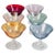 Vintage Chromatic Colored Champagne Glasses, Set of 6 For Sale - Image 16 of 16