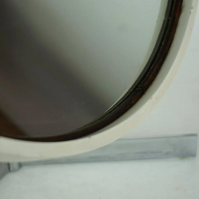 Circular White Mirror by Uno & Östen Kristiansson for Luxus, 1960s For Sale - Image 10 of 12