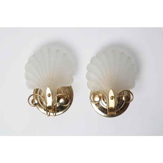 Shell Wall Lamps from Deknudt, Belgium, 1980s, Set of 2 For Sale - Image 14 of 15