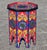Red Moroccan Hand-Painted Accent Table For Sale In Orlando - Image 6 of 6