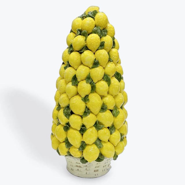 Ceramic Tall Vintage Lemon Topiary For Sale - Image 7 of 7