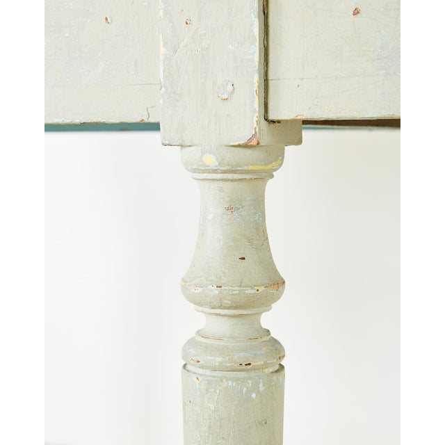 French Marble-Top Bakers Table or Kitchen Island | Chairish