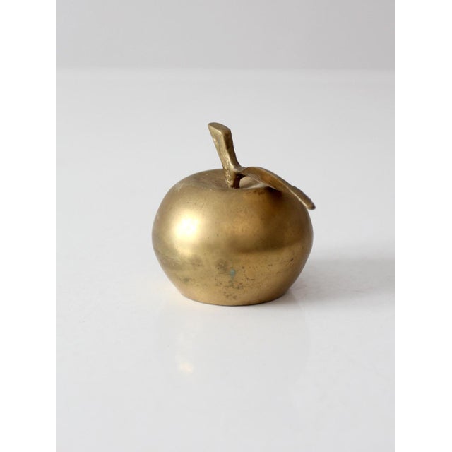 Metal Mid-Century Brass Apple Bell For Sale - Image 7 of 12