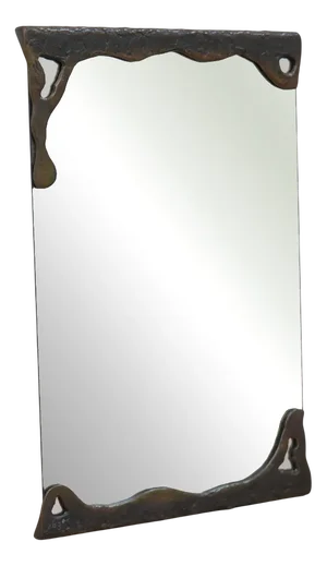 Lothar Klute Bronze Wall Mirror